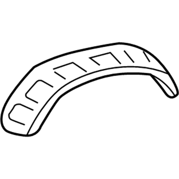 65636-0C040 Toyota Wheelhouse Panel, Rear Driver Side Illustration 1 of 1
