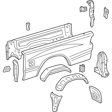 Toyota 65500-0C060 Side Panel
