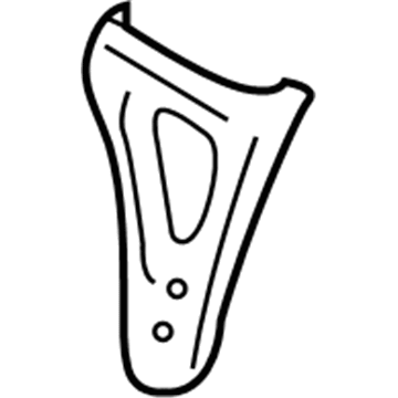 65622-0C030 Toyota Skirt, Front Driver Side Illustration 1 of 1