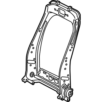 71014-42190 Toyota Seat Back Frame, Driver Side Illustration 1 of 1