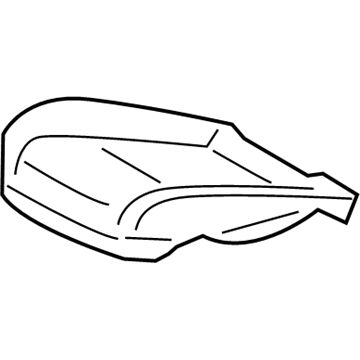 71512-0R140 Toyota Seat Cushion, Driver Side Illustration 1 of 1
