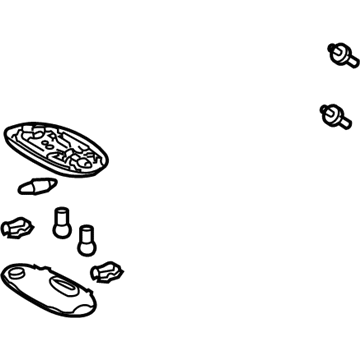 Toyota 81240-0C030-E0 Dome Lamp Assembly