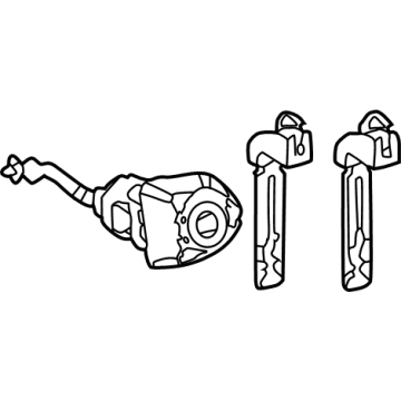 Toyota 69052-0C050 Cylinder & Keys
