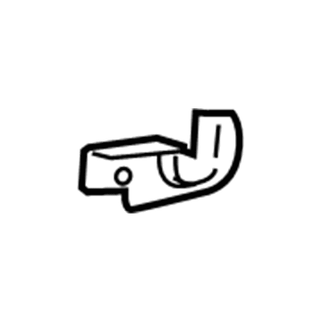 71874-21010-C0 Toyota Cushion Shield, Black, Lower Driver Side Illustration 1 of 1