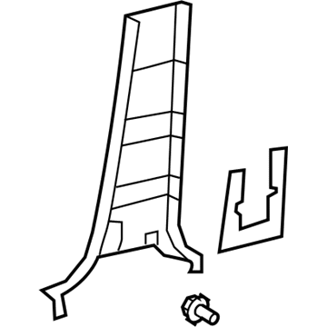 Toyota 62413-0C031-C0 Lower Center Pillar Trim
