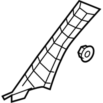 Toyota 62220-0C050-B0 Windshield Pillar Trim