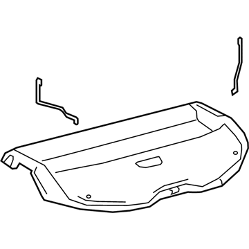 64330-12C31-C1 Toyota Package Tray, Rear Illustration 1 of 1