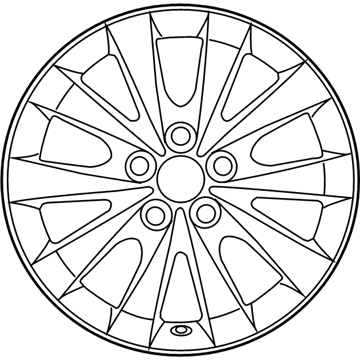 Toyota 42611-07050 Wheel, Alloy