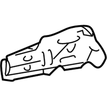 57116-17060 Toyota Outer Rail, Driver Side Illustration 1 of 1