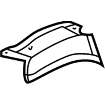 53731-17040 Toyota Rear Extension, Upper Passenger Side Illustration 1 of 1