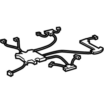 82191-AE040 Toyota Wire Harness, Passenger Side Illustration 1 of 1