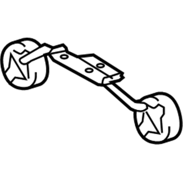 Toyota 17508-0P010 Muffler With Tail Pipe Rear Support