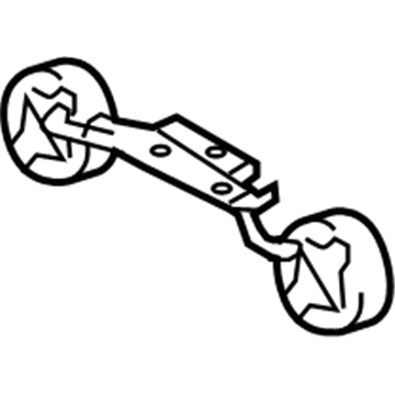 Toyota 17509-0P020 Muffler With Tail Pipe Rear Support