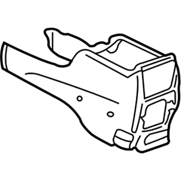 58911-33110-B0 Toyota Console Base, Rear Illustration 1 of 1
