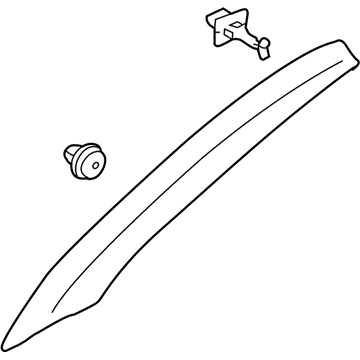 Toyota SU003-06713 Windshield Pillar Trim