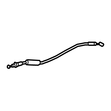 69730-10010 Toyota Lock Cable, Rear Illustration 1 of 1
