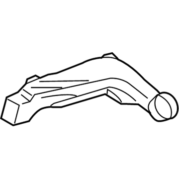 55844-52180 Toyota Outer Duct, Passenger Side Illustration 1 of 1