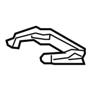 72883-06020 Toyota Box Bracket, Rear Center Illustration 1 of 1