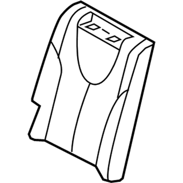 71077-06390-B1 Toyota Seat Back Cover, Passenger Side Illustration 1 of 1