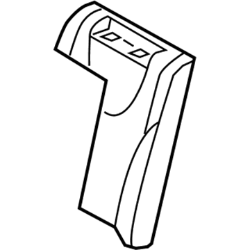 71651-06100 Toyota Seat Back Pad, Passenger Side Illustration 1 of 1