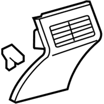 58903-06040-B0 Toyota End Panel, Gray Illustration 1 of 1