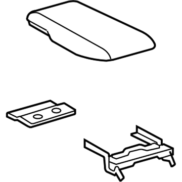 58905-06200-B1 Toyota Lid Assembly, Gray Illustration 1 of 1