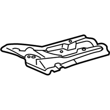58115-0E010 Toyota Front Floor Pan Reinforcement Illustration 1 of 1