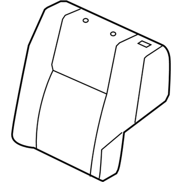 71078-02720-B1 Toyota Seat Back Cover, Driver Side Illustration 1 of 1