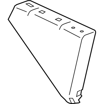 71651-02160 Toyota Seat Back Pad, Passenger Side Illustration 1 of 1