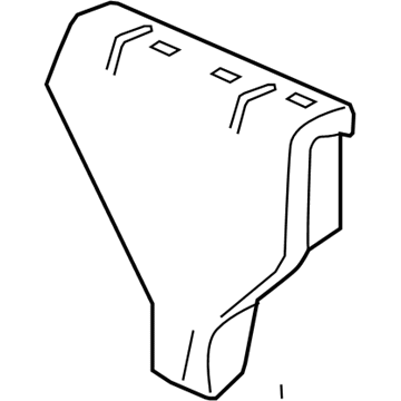 71652-02100 Toyota Seat Back Pad, Driver Side Illustration 1 of 1
