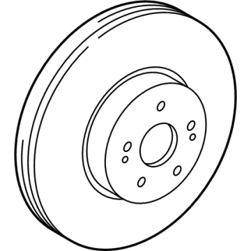 Toyota Highlander Brake Rotor - 43512-0E060