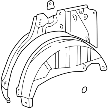 Toyota 61603-35020 Wheelhouse Assembly