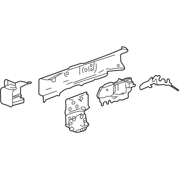 Toyota 57028-42030 Inner Rail, Front Driver Side 57028-42030 Toyota Inner Rail, Front Driver Side Illustration 1 of 1