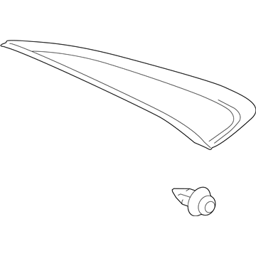 75055-06010 Toyota Pillar Trim, Outer Passenger Side Illustration 1 of 1