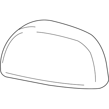 87945-42031-A1 Toyota Cover, White Pearl, Driver Side Illustration 1 of 1