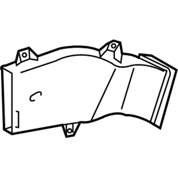 87217-48020 Toyota Air Duct, Rear Illustration 1 of 1