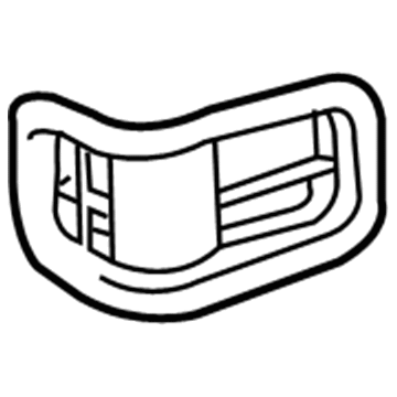87125-48010-B0 Toyota Vent Grille, Gray, Rear Passenger Side Illustration 1 of 1
