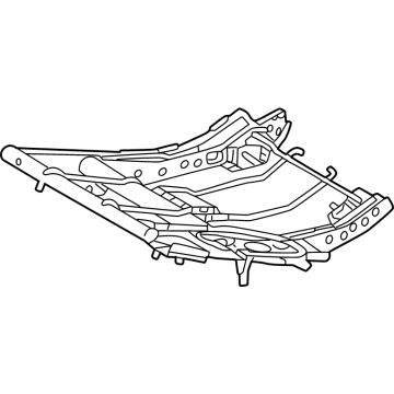 71016-35080 Toyota Frame Sub-Assembly, Rear Seat Cushion Illustration 1 of 1