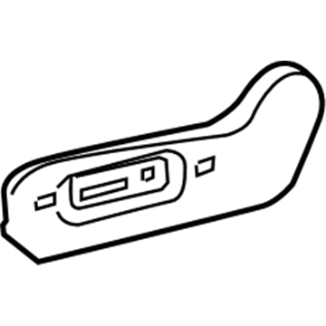 71812-0E020-C0 Toyota Outer Cover, Black, Front Driver Side Illustration 1 of 1