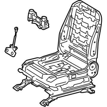 71120-48141 Toyota Seat Frame, Driver Side Illustration 1 of 1