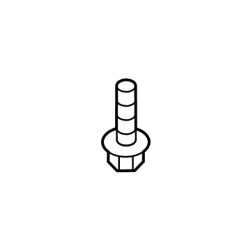 90118-WB340 Toyota Fog Lamp Assembly Screw, Front Illustration 1 of 1