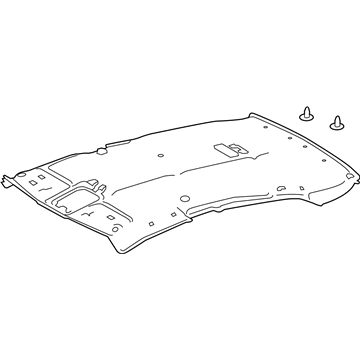 63310-06C70-B0 Toyota Headliner, Gray Illustration 1 of 1