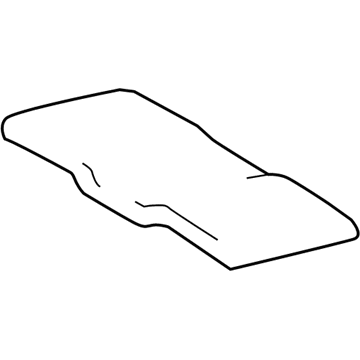 63344-06240 Toyota Headliner Silencer, Rear Illustration 1 of 1