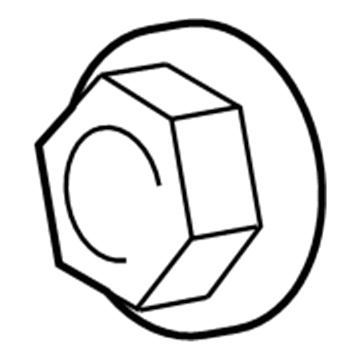 Toyota 90182-A0026 Back Glass Nut
