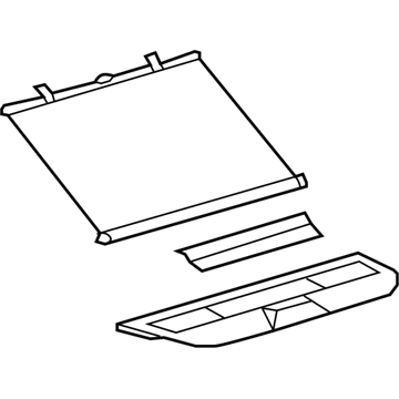 64303-33080-B3 Toyota Package Tray Trim, Rear Illustration 1 of 1