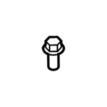 90119-10815 Toyota Partition Panel Bolt Illustration 1 of 1
