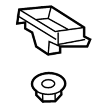 64490-06040 Toyota Tray, Rear Driver Side Illustration 1 of 1