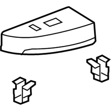 74231-0C090 Toyota Switch Bezel, Upper Passenger Side Illustration 1 of 1