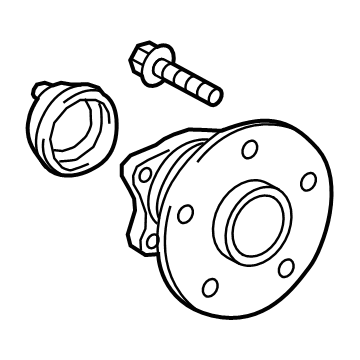 42450-AQ010 Toyota Hub&Bearing Assembly, Rear Axle Illustration 1 of 1