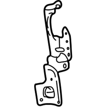 86211-48040 Toyota Radio Bracket, Passenger Side Illustration 1 of 1